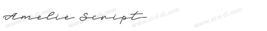 Amelie Script字体转换